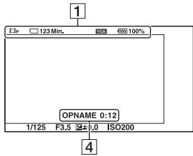 SONY NEX-6B - Lijst van pictogrammen op het LCD-schem - 3