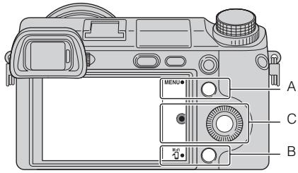 SONY NEX-6B - Teclas virtuais - 1