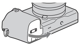 SONY NEX-6B - Inserting a memory card (sold separately) - 1