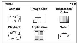 SONY NEX-6B - Menu list - 1