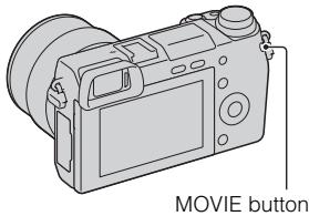 SONY NEX-6B - Press the MOVIE button to start recording. - 1