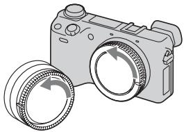 SONY NEX-6B - De lens bevestigen/losnemen - 1