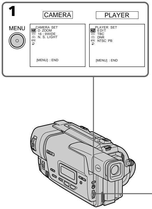 SONY CCD-TR317E - N3MeHeHne yCTaHOBOK MeHIO - 1