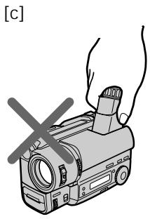 SONY CCD-TR415E - Cautions on the viewfinder - 1