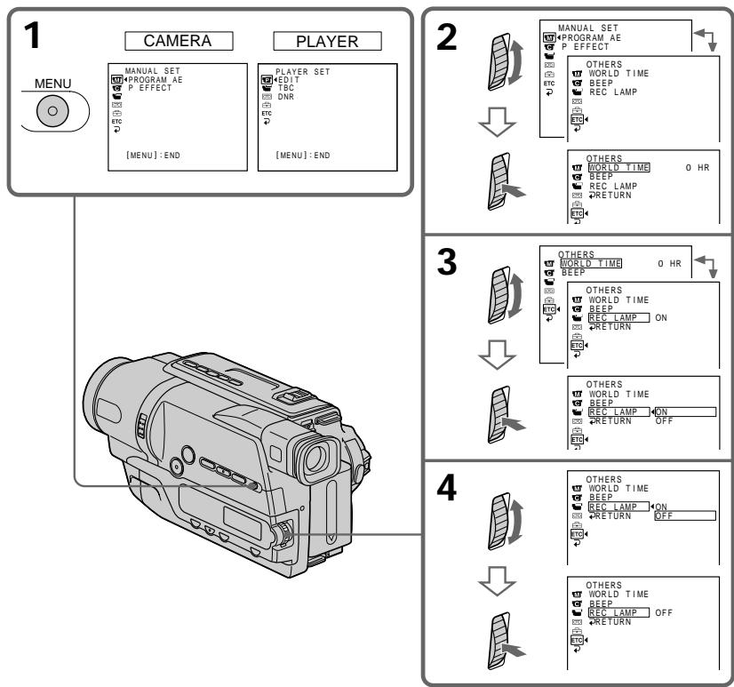 SONY CCD-TR848 - — Personalização da sua-camera de video — Alteração dos ajustes do menu - 1