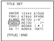 SONY CCD-TRV15E - Making your own titles - 6