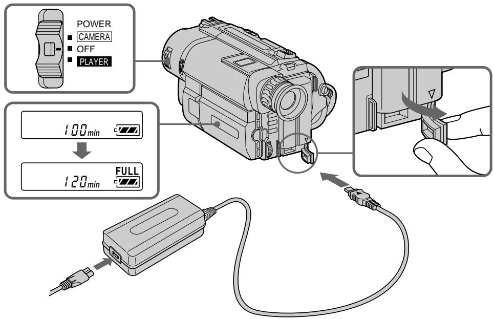 SONY CCD-TRV15E - Зарядка батарейного блока - 1