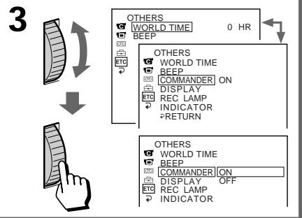 SONY CCD-TRV25 - Changing the mode settings - 3