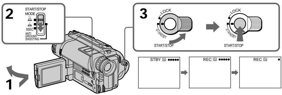 SONY CCD-TRV25 - Selecting the START/STOP mode - 1