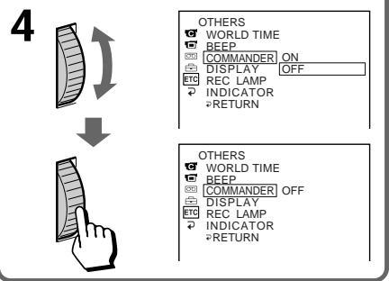 SONY CCD-TRV25 - Changing the mode settings - 4