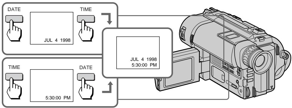 SONY CCD-TRV25 - Recording with the date/time - 1