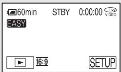 60min STBY 0:00:00 EASY 16:9 SETUP