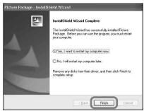 Picture Package - InstalledDisk Wind Complete Installed Disk Wind has successfully installed Disk Package. Suppose you can use the program, you must install your computer. Yes, I want to install your computer now. No, I call install your computer site. Remove any disk from drive, and then click Finish to complete setup. Finish Cancel