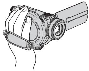 SONY DCR-DVD905E - Hold your camcorder correctly. - 1