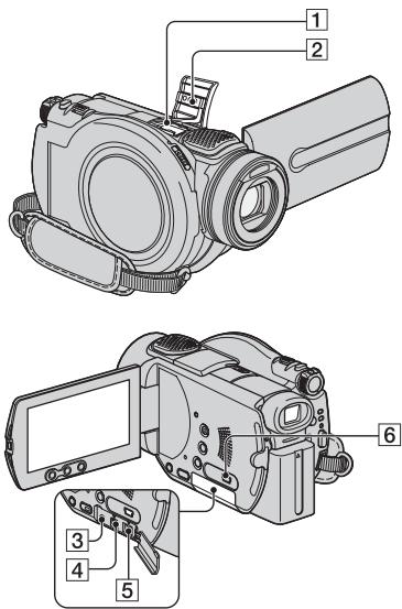 Technical diagram of a digital video camera with numbered parts for identification and assembly reference.