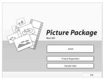 Picture Package Vol.1.8.1 Install Product Registration Sample Video Exit