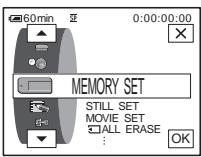 SONY DCR-HC30E - Touch [MENU] to display the menu index screen. - 1