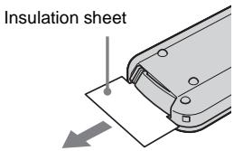 SONY DCR-HC30E - To remove the insulation sheet - 1