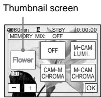 SONY DCR-HC30E - [M←CAM CHROMA] (Memory Chroma key) - 2
