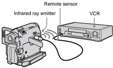 SONY DCR-HC30E - To set the [IR SETUP] code - 1