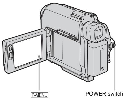 SONY DCR-HC30E - Selecting menu items - 1