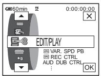 SONY DCR-HC30E - Using the [EDIT/PLAY] menu - TITLE - 1