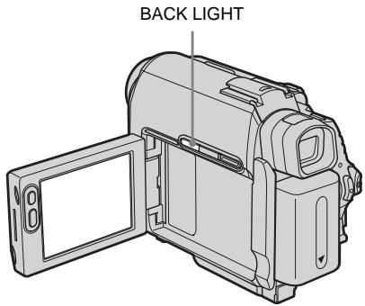 SONY DCR-HC30E - Adjusting the exposure for backlit subjects - 1