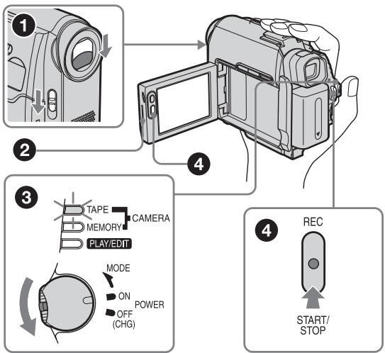 SONY DCR-HC30E - Start recording while checking the subject on the LCD screen. - 1