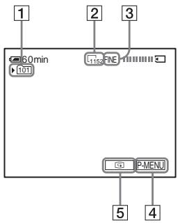 SONY DCR-HC30E - Indicators displayed during recording - 1