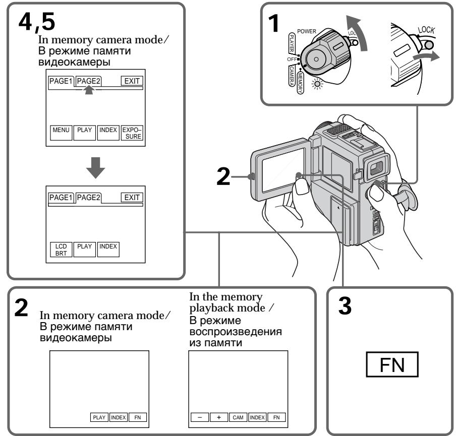 SONY DCR-PC2E - Icnojlb3OBAHne ceHCOPHO naHeJI - 1