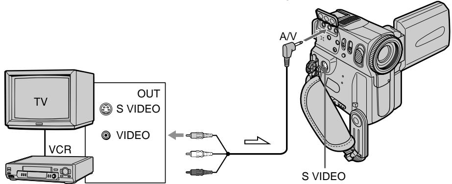 TV VCR OUT S VIDEO VIDEO A/V S VIDEO