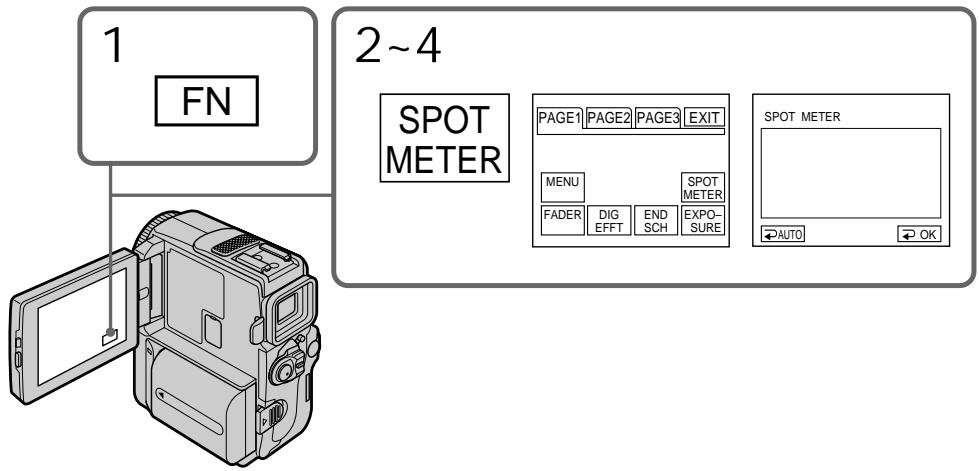 1 FN 2~4 SPOT METER PAGE1 PAGE2 PAGE3 EXIT MENU FADER DIG END EXPO- EFFT SCH SURE SPOT METER AUTO OK