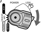 POWER LOCK VCR (OH) OFF CAMERA KEYOR