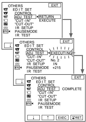 SONY DCR-PC9E - Step 3: Adjusting the synchronicity of the VCR - 1