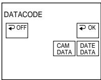 DATACODE OFF OK CAM DATA DATE DATA