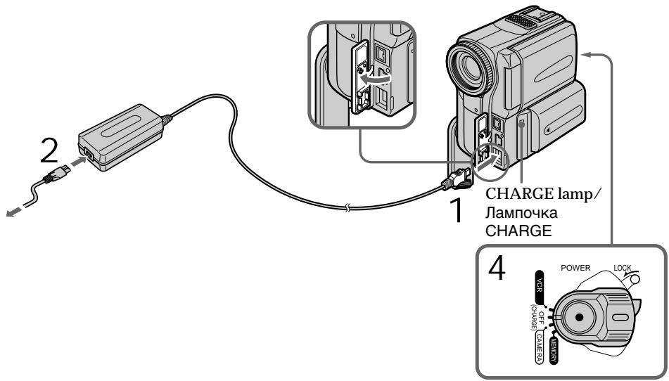 1 2 CHARGE lamp/ Лампочка CHARGE 4 POWER LOCK