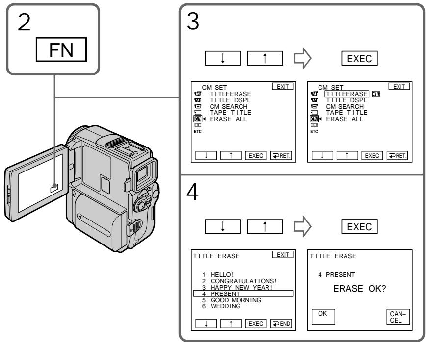 SONY DCR-PC9E - Стирание титра - 1