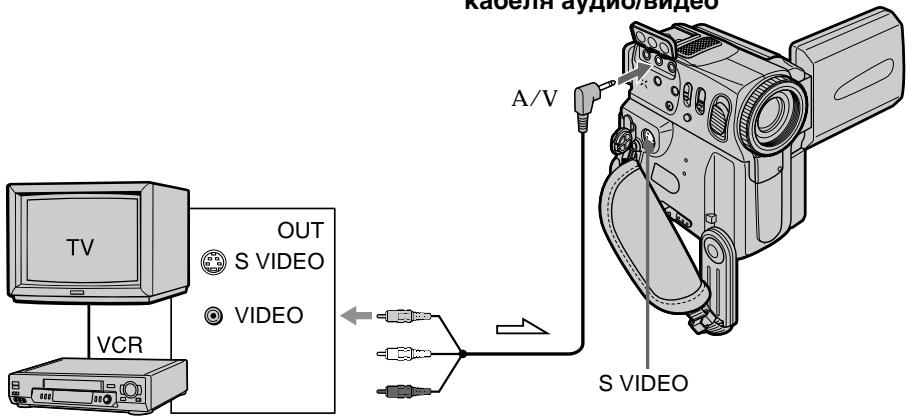 Каселя audио/видео OUT S VIDEO VIDEO A/V VCR S VIDEO