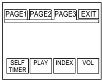 PAGE1 PAGE2 PAGE3 EXIT SELF TIMER PLAY INDEX VOL
