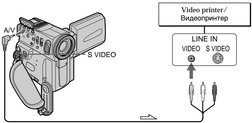 A/V S VIDEO Video printer/ Видеопринтер LINE IN VIDEO S VIDEO