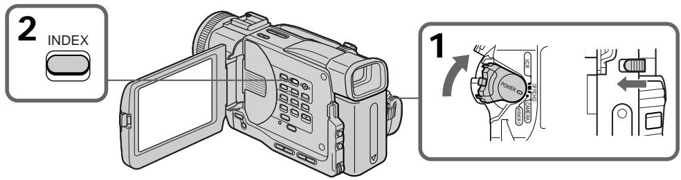 SONY DCR-TRV11E - Одновременное воспроизведение шести записанных изображений (индексный экран) - 1