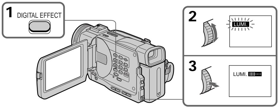 SONY DCR-TRV11E - Использование специальных эффектов – Цифровой эффект - 1