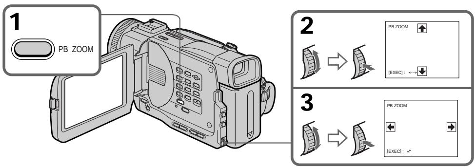 SONY DCR-TRV11E - Увеличение изображений, записанных на пленках – PB ZOOM - 1