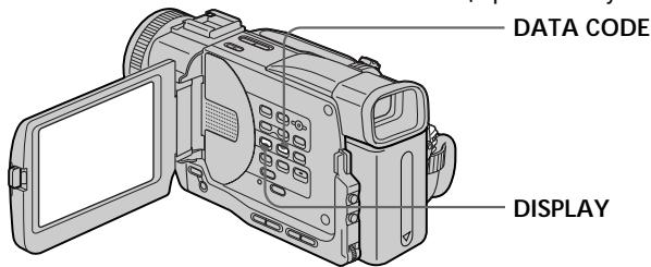 SONY DCR-TRV11E - Для отображения экранных индикаторов – Функция индикации - 1
