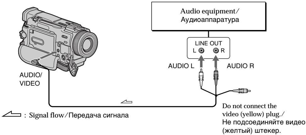 SONY DCR-TRV11E - Перезапись с помощью гнезда AUDIO/VIDEO - 1