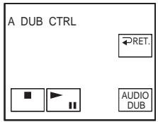 A DUB CTRL PRET. AUDIO DUB