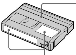 SONY DCR-TRV14E - Lors de la pose d'une étiquette sur la cassette - 1