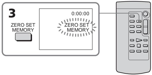 3 ZERO SET MEMORY 0:00:00 ZERO SET MEMORY