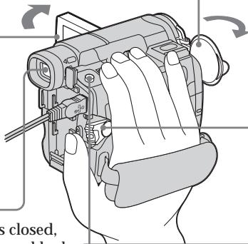 SONY DCR-TRV14E - Open the lens cap (p. 36). - 1