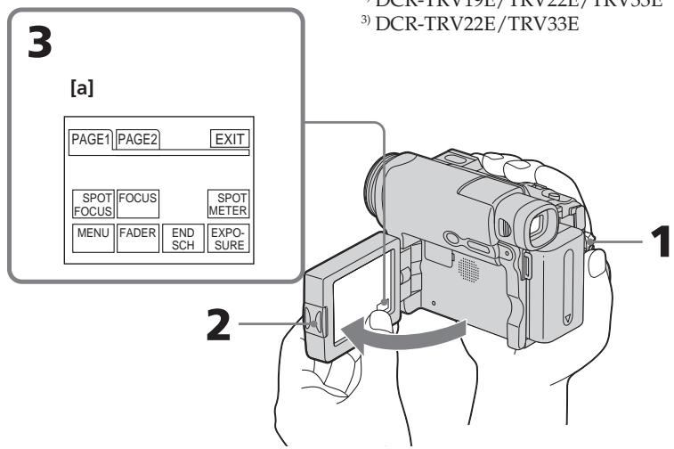 SONY DCR-TRV22E - Etape 3 Utilisation de l'écran tactile - 1